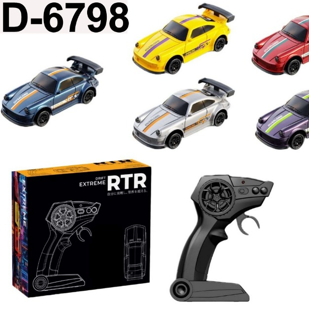 RC DRIFT MINI DESKTOP SKALA 1:64 RACE CAR 4WD BISA DRIFT