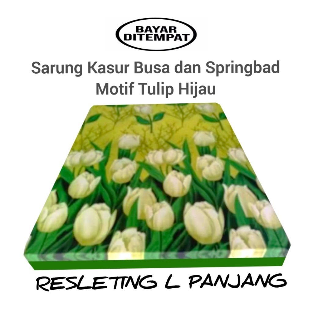 Sprei Resleting Tebal 30cm / Sarung kasur busa dan Springbad resleting