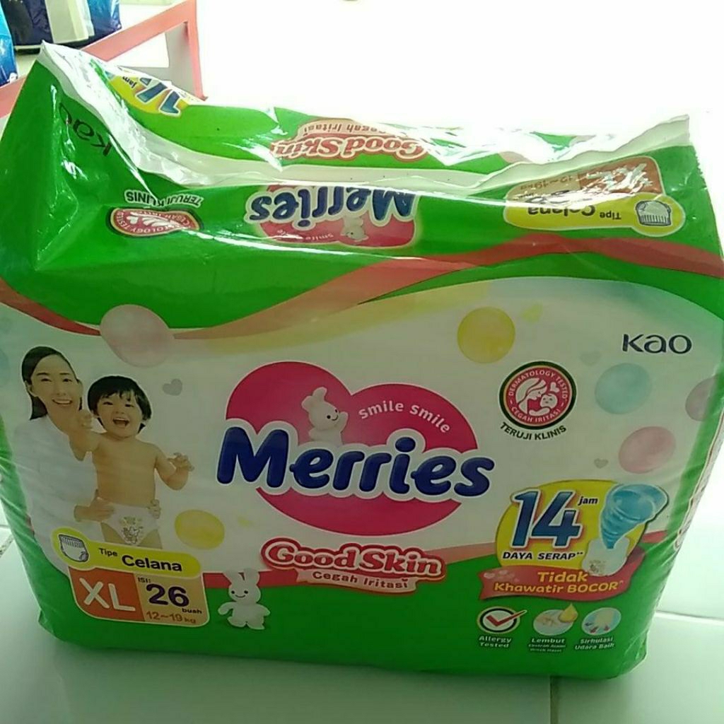 Merries UK XL isi 26pcs