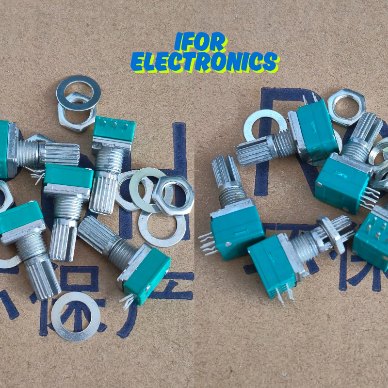 POTENSIO HIJAU MONO STEREO RK097N 3 PIN RK097G 6 PIN POTENSIOMETER