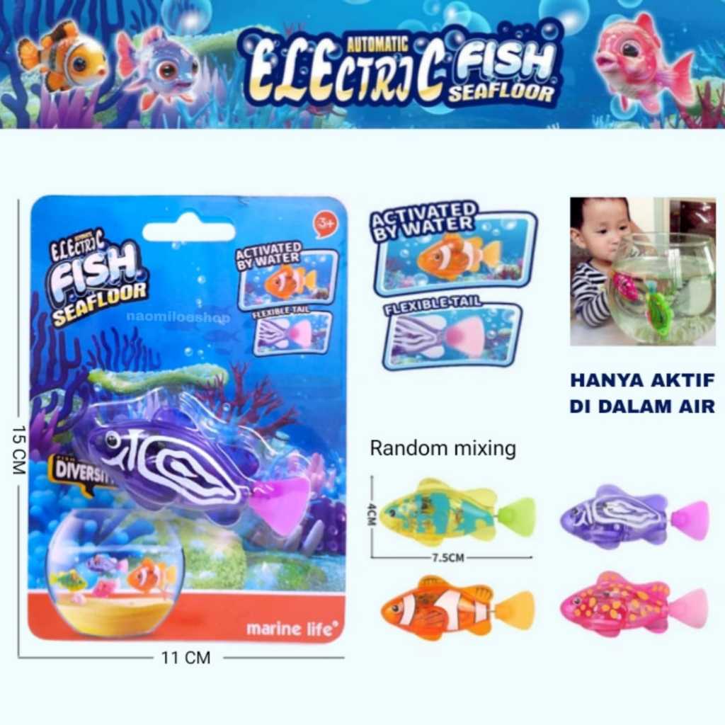 Robo fish hiasan aquarium mainan ikan bisa bergerak dalam air fish mainan robot ikan yang bisa beren