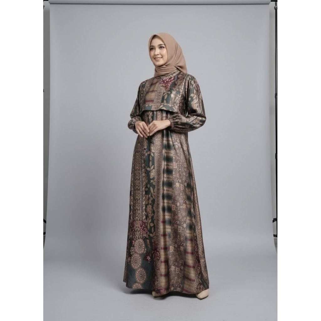 Gamis Wanita/Gamis Silk Premium/Gamis Muslimah/Gamis Wanita Muslim LD 110cm & LD 120