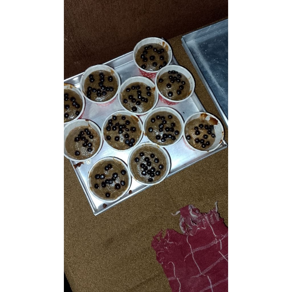 muffin banana choco