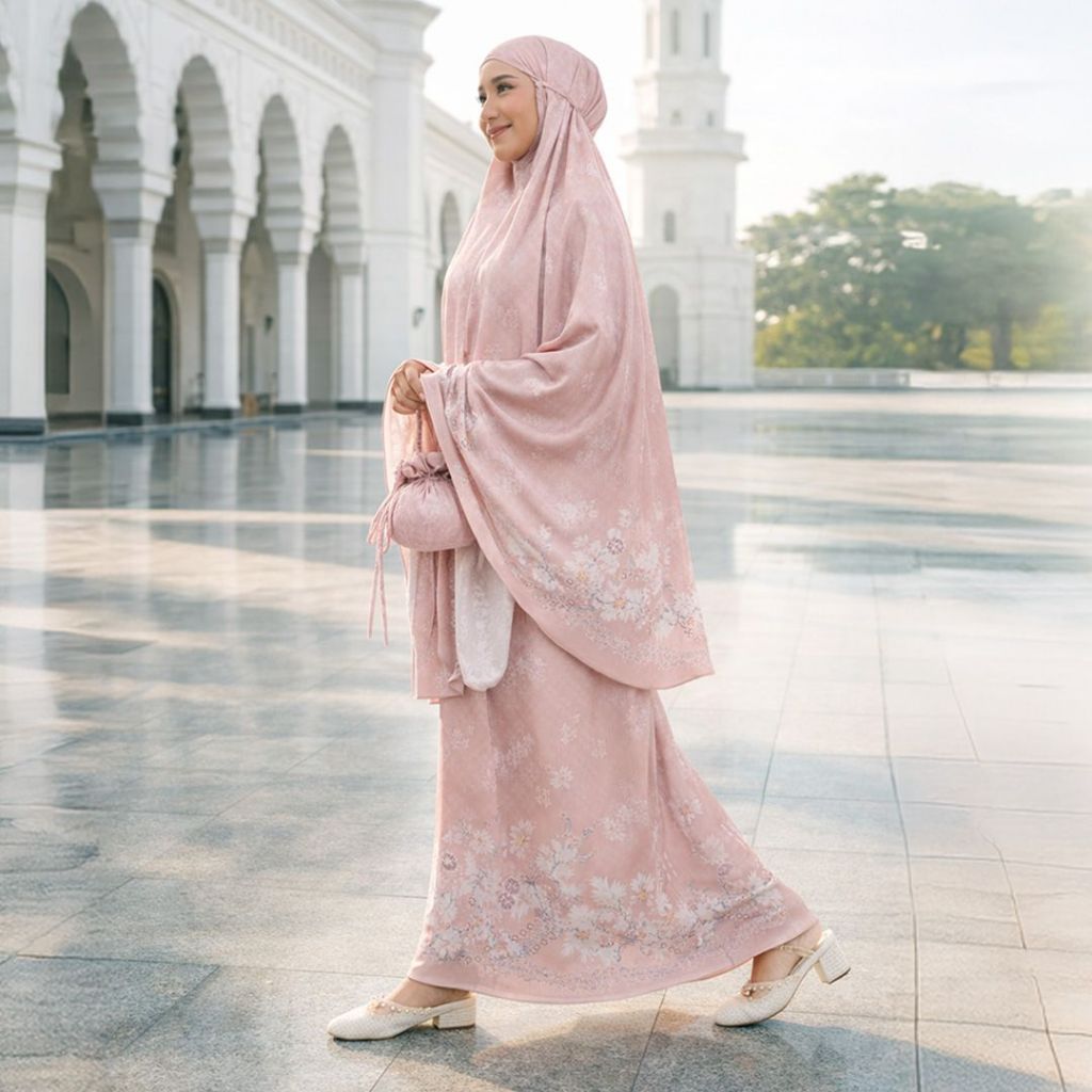 ZB - Amara Prayer Set -  Mukena Premium Include Box Motif Print