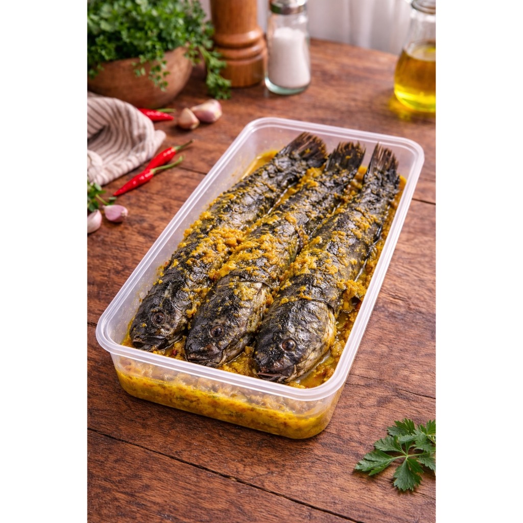 FROZEN FOOD LAUK MARINASI IKAN LELE UNGKEP BUMBU KUNING SIAP GORENG