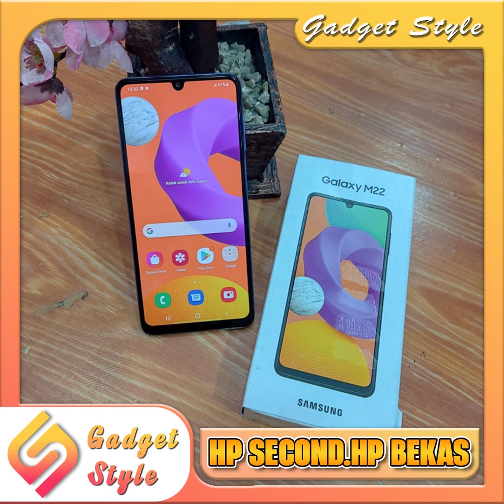 Samsung M22 Ram 6/128GB | Ram 4/64GB Second Original Gadged Style Strore