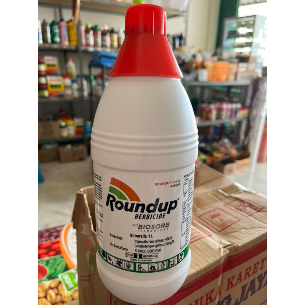 Herbisida Roundup 486 SL 1 Liter - obat rumput sistemik