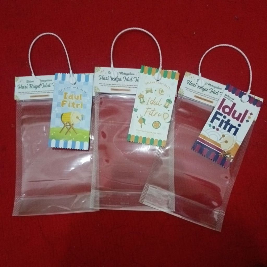 Tas plastik lebaran + amplop lebaran