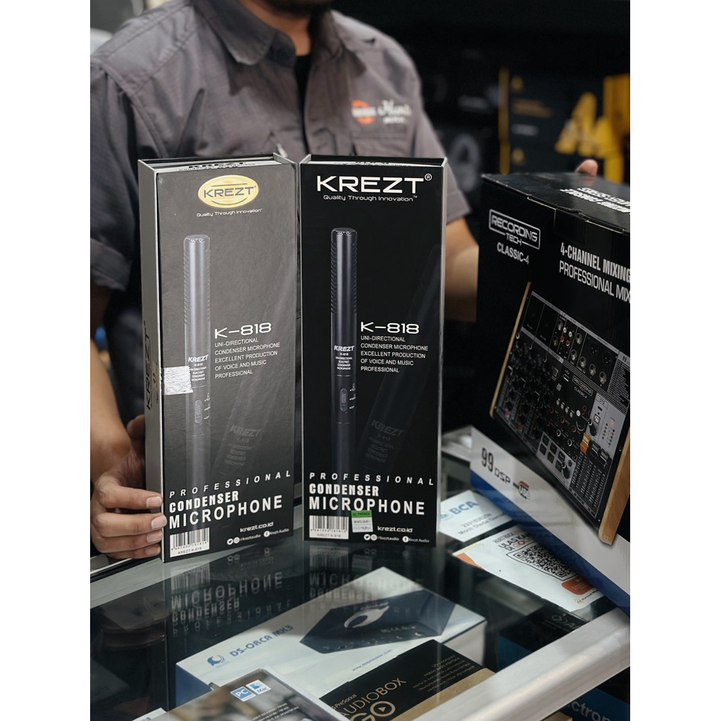 Krezt K-818 Mic Krezt K818 Condenser Microphone Mic Condensor Shotgun