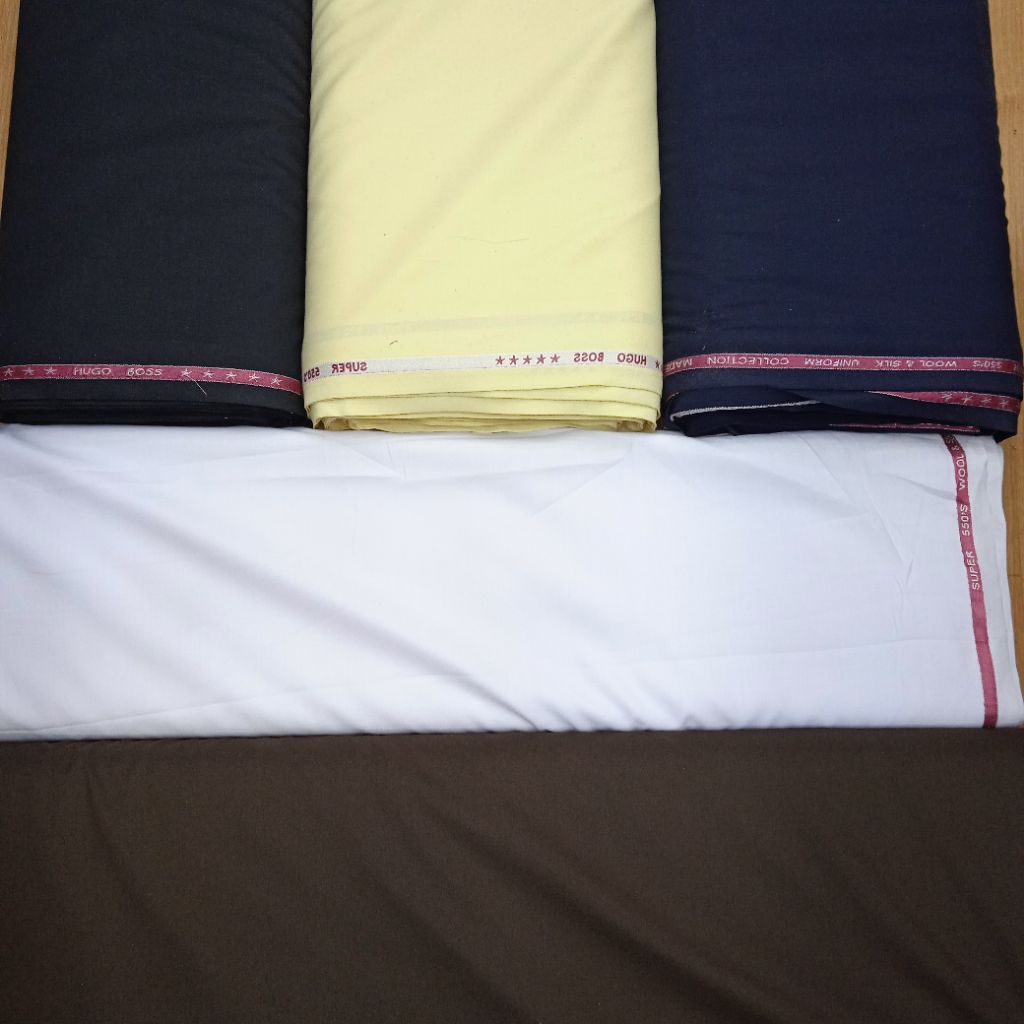 BAHAN CELANA JAZZ KAIN WOOL HUGO BOSS SUPER ITALY IMPORT ORIGINAL QUALITY POLOS