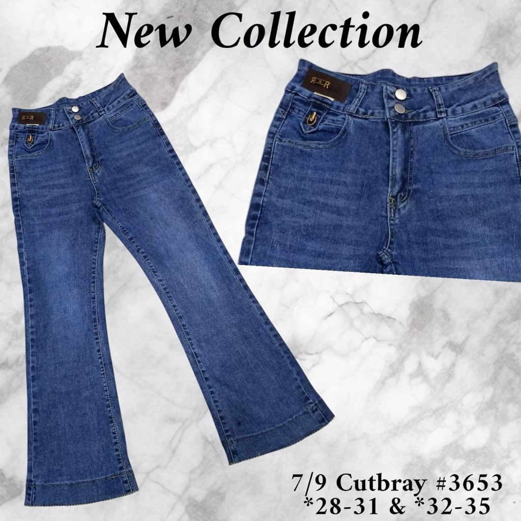 CUTBRAY JEANS KERENT/Celana Cutbray Wanita Stretch Kerent Jeans