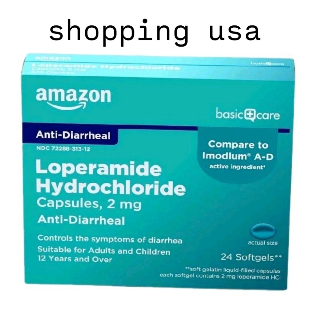 amazon basic care diarheal capsul anti diare mengontrol diare isi 24 sofgels ORI USA bandingkan deng