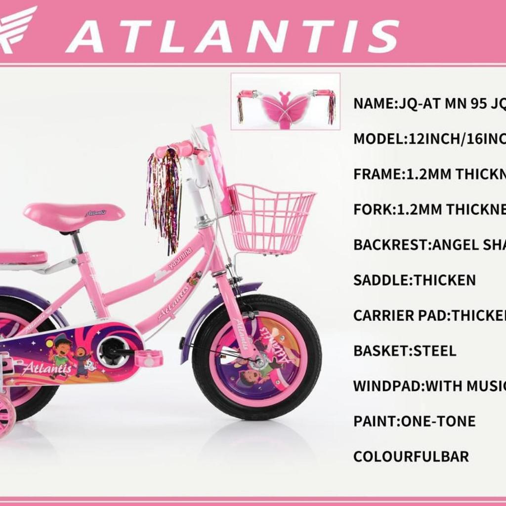 sepeda mini 12 atlantis yasmina sepeda anak perempuan mini 12 inch atlantis yasmina