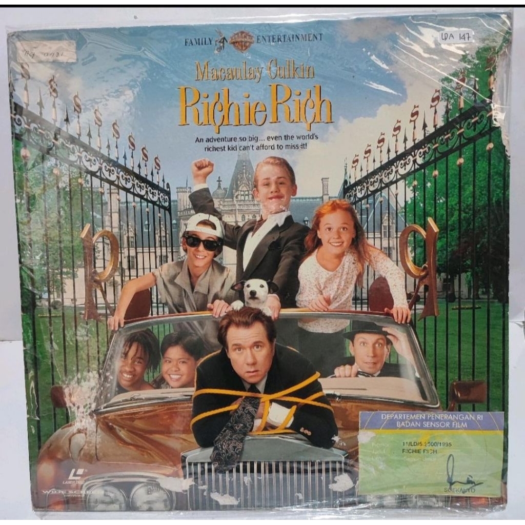 LASER DISC RICHIE RICH RICHIE RICH