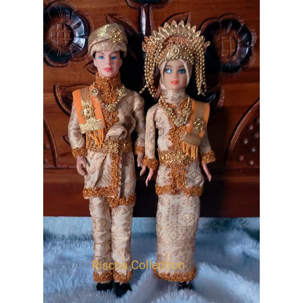 BONEKA  HIAS ADAT MELAYU INDONESIA/BONEKA ADAT NUSANTARA