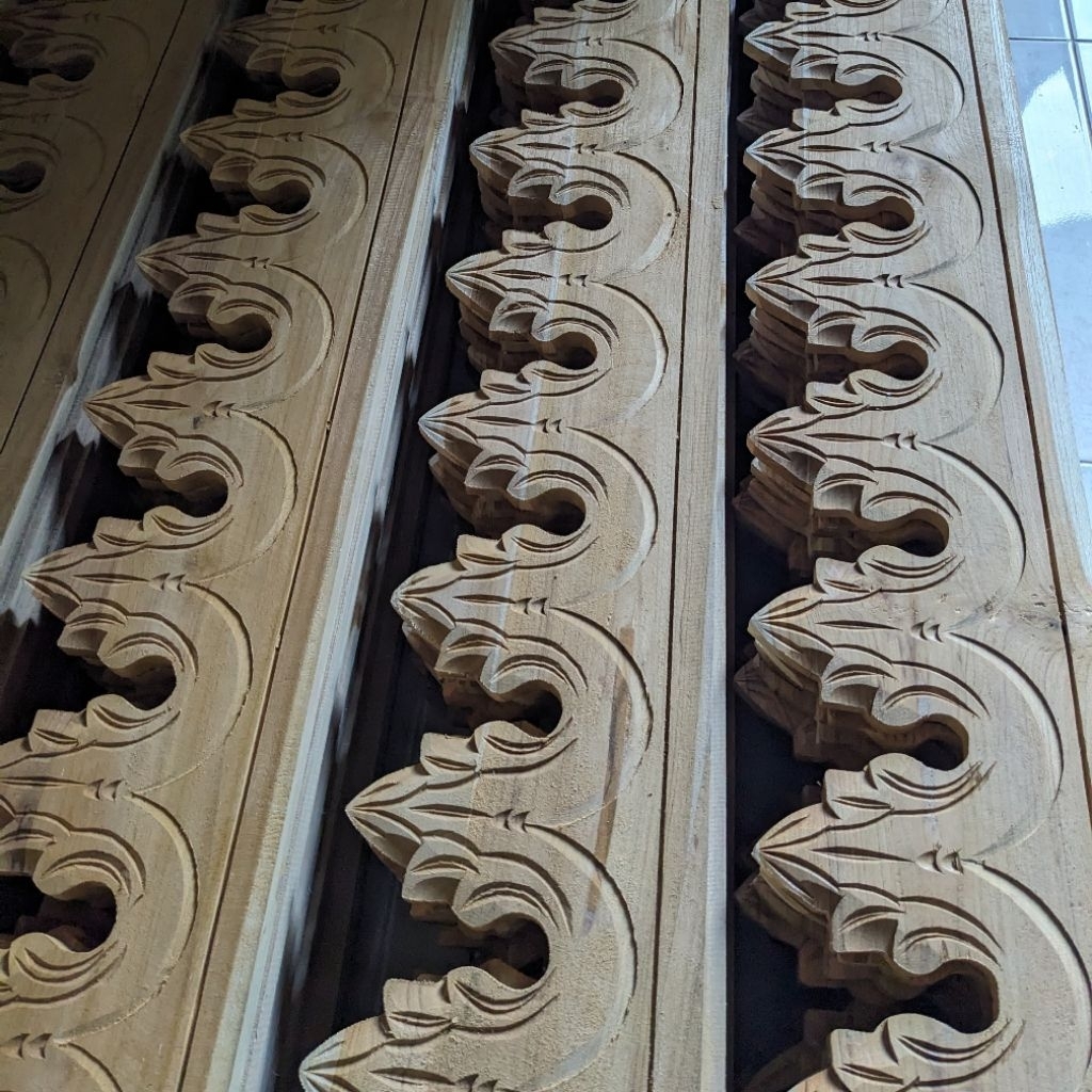 Lisplang kayu jati ukir || accesoris rumah joglo