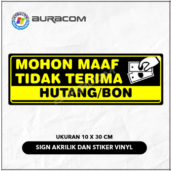 PAPAN AKRILIK & STIKER TIDAK MENERIMA BON