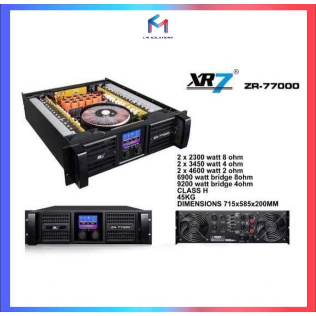 Power XR7 ZR 77000 Amplifier ZR77000 Class H Original Product GARABNSI RESMI
