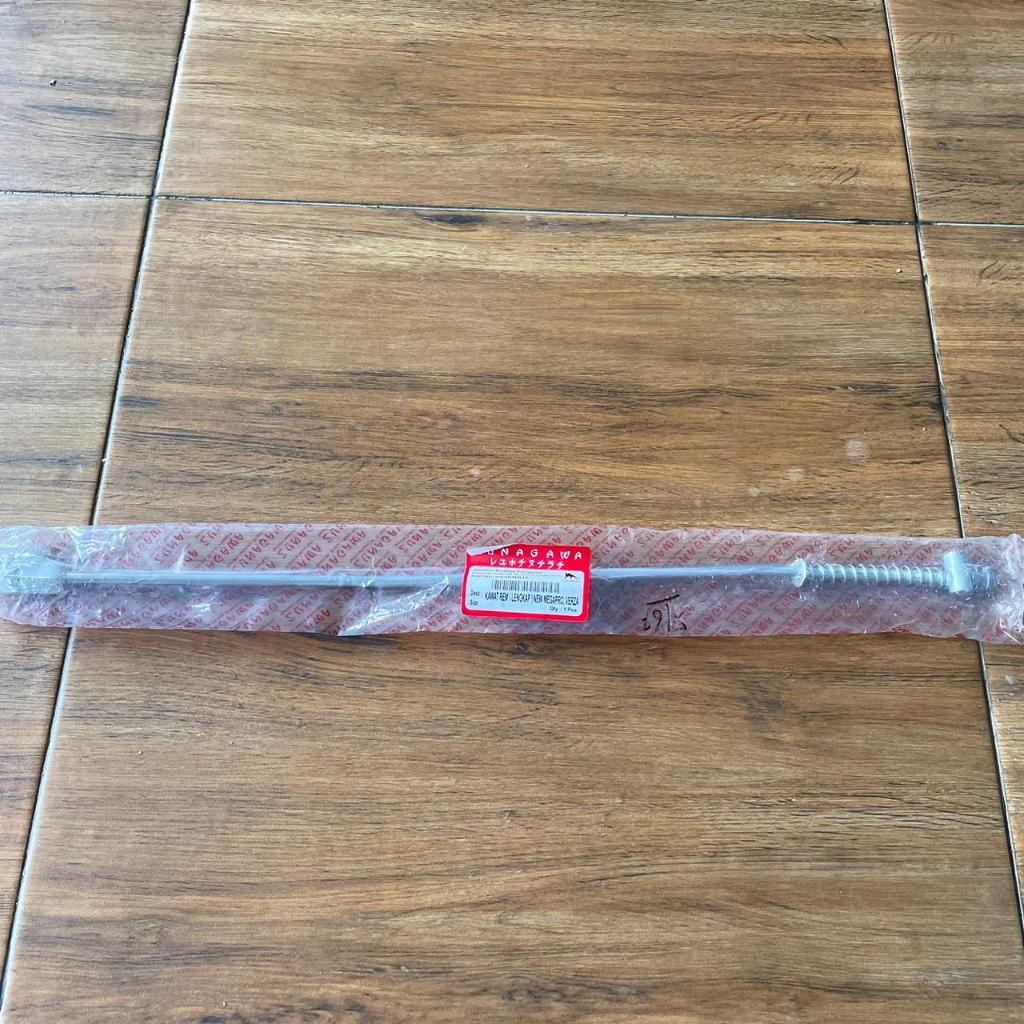 ZUNAGAWA Kawat Rem Belakang (Lengkap) Brake Rod New MegaPro / Verza Kualitas Premium Kuat Presisi