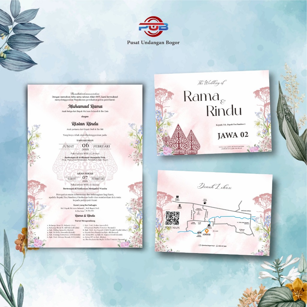 [ 100 PCS ] UNDANGAN PERNIKAHAN TEMA ADAT MINANG SUMATRA FREE ELEGAN | MURAH