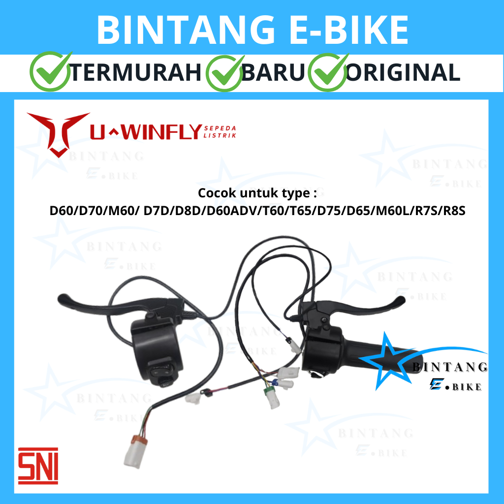 Handel Gas Sepeda Listrik ORIGINAL Uwinfly D60/D70/M60/ D7D/D8D/D60ADV/T60/T65/D75/D65/M60L/R7S/R8S/
