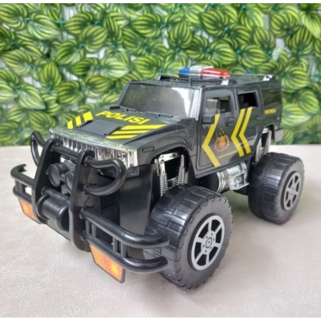 Mainan Jeep Mobil Polisi Sirine Lampu Suara