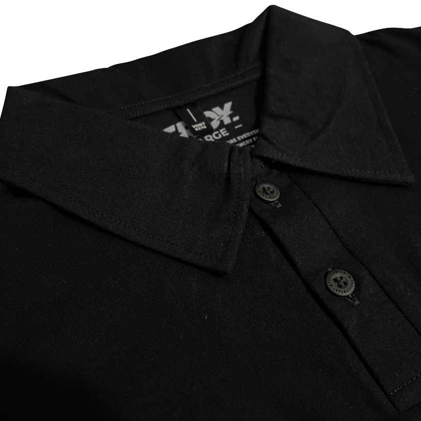 Troy Company Wangky Polo Shirt Full Black Six Star - Kaos Polo Kerah Wangki Hitam WKD 2990