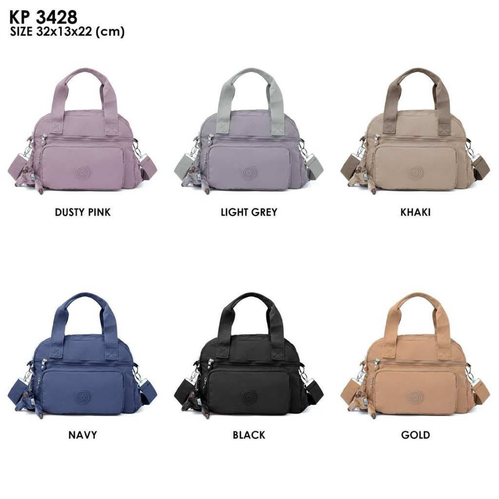 Tas Tenteng Selempang Kp 3 Ruang Plus Gantungan Monyet Import #Kp3428