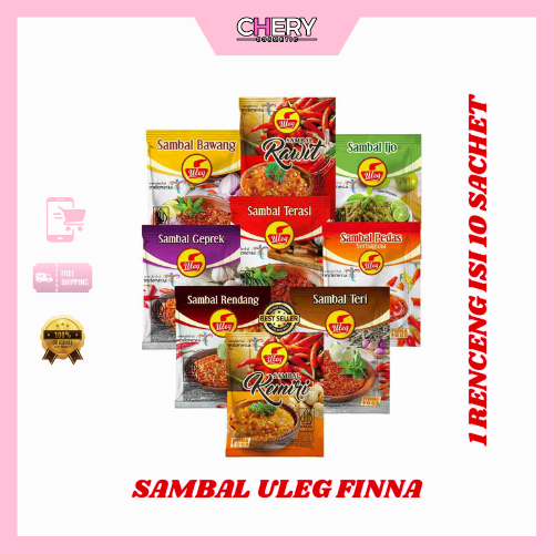 Sambal Uleg Finna (Isi 10) Sachet / Renceng - Sambel Uleg