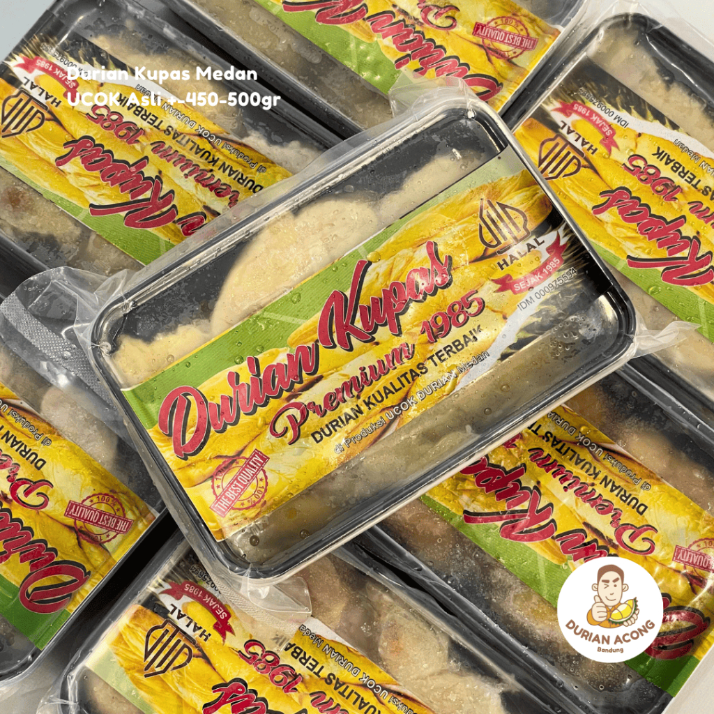 Durian Kupas Medan UCOK Asli +-450-500gr