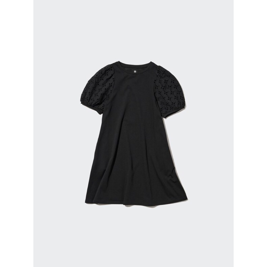 dress anak katbol Uniqlo airism hitam