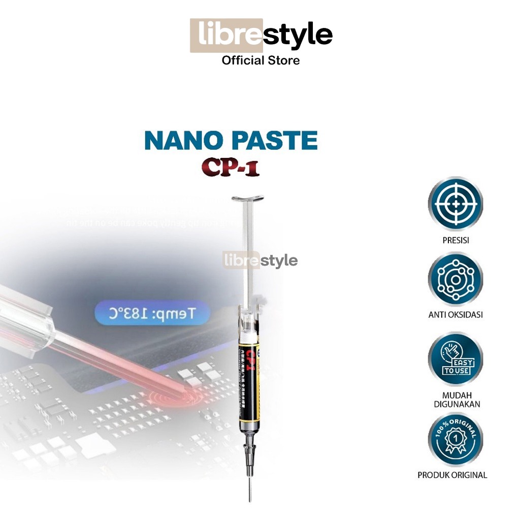 JITONGXUE CP-1 Nano Solder Paste Original Servis HP - Timah Pasta JITONGXUE CP-1 Nano Flux IC Origin
