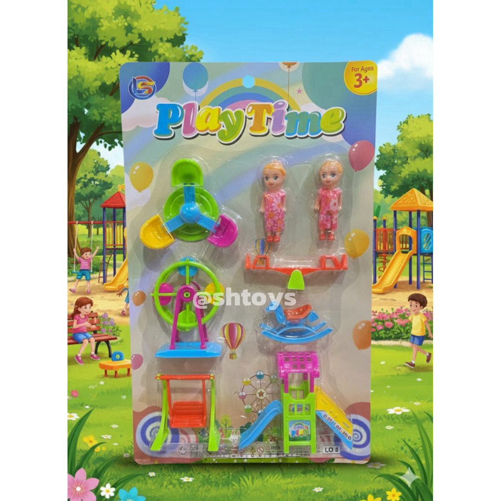 Mainan anak play time set/wahana bermain/ Lo3