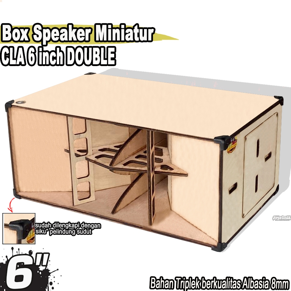 Box Speaker Miniatur CLA 6 Inch Albasia Double