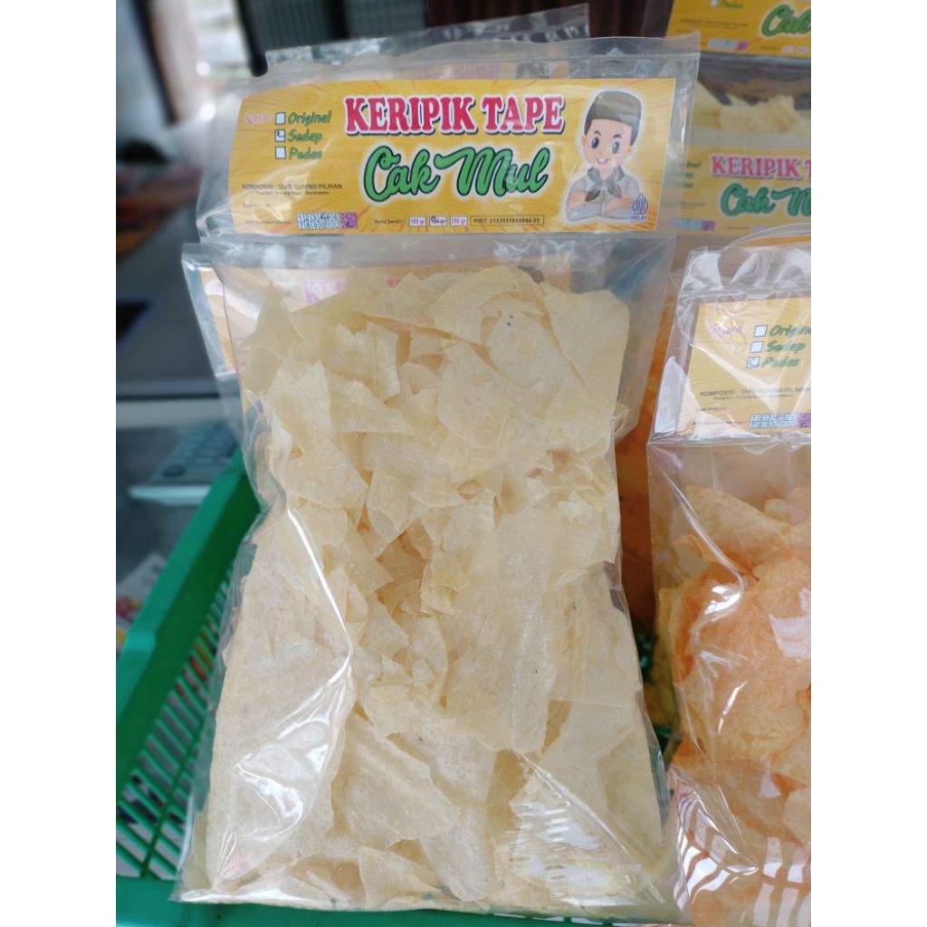 Keripik Tape Bondowoso Cak Mul (tape crispy siap makan)