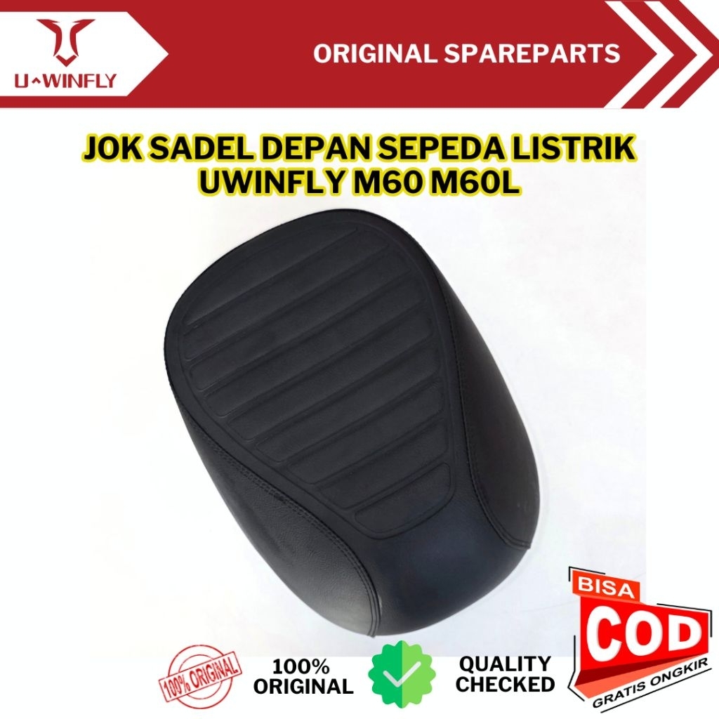 Jok Sadel Depan Sepeda Listrik Uwinfly M60 M60L Original