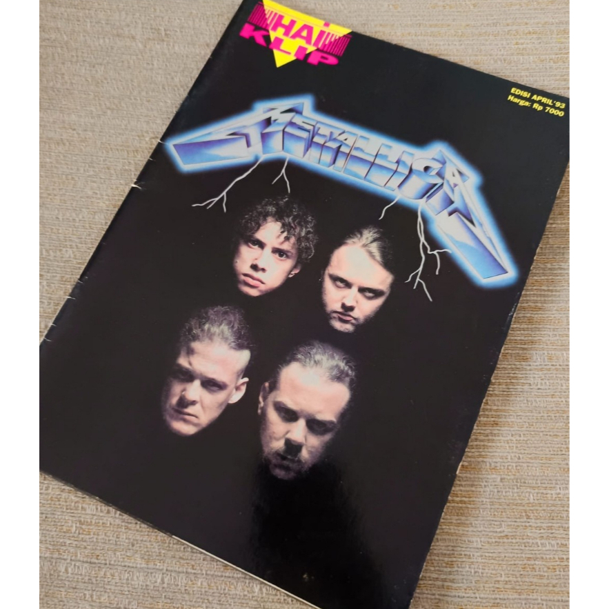 Majalah Hai Klip Metallica - lengkap dengan Poster - Edisi Tahun 1993