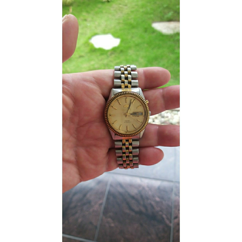Jam tangan Orient President twotone/21J/Automatic/Full Original/36mm/Unisex