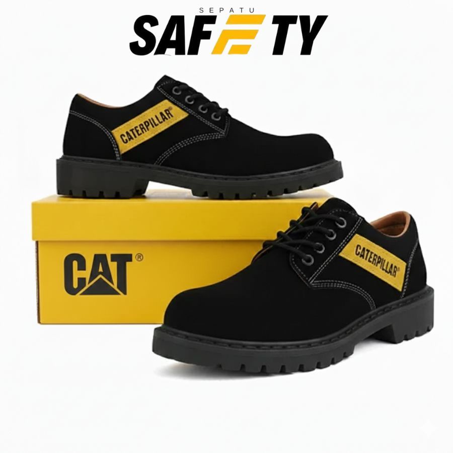 Sepatu Safety Boots Pria - Sepatu  Pria SBY Pendek Ujung Besi Kerja Lapangan - Sepatu Safety Pria Se