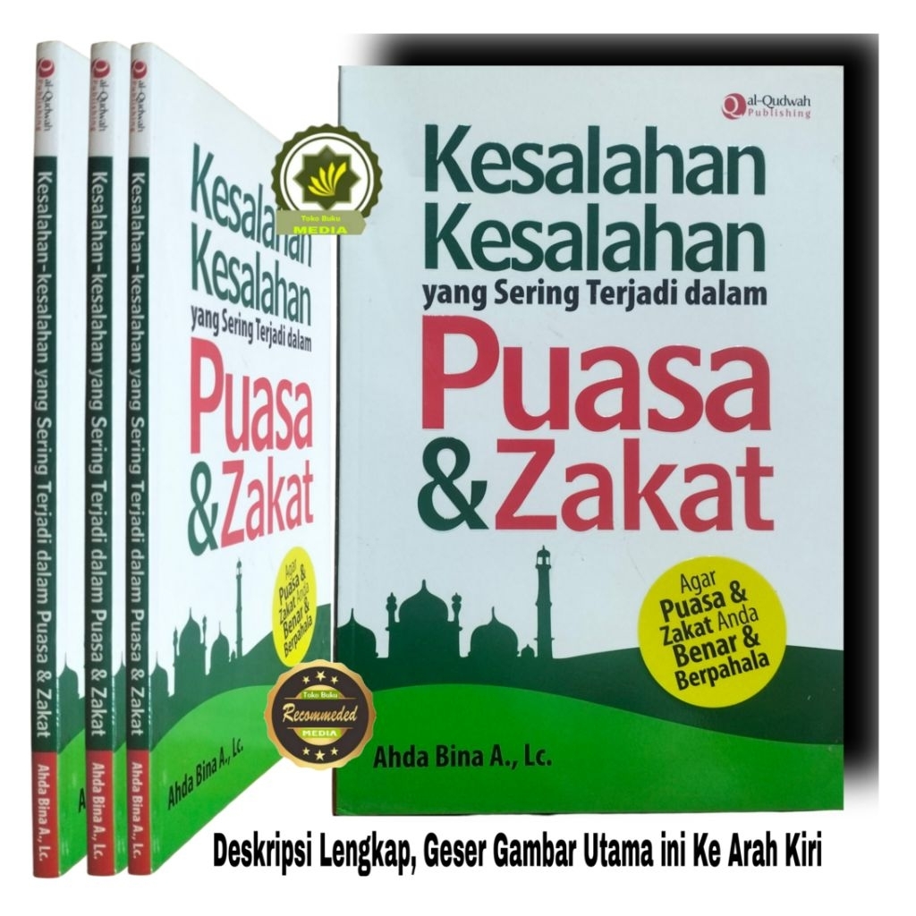 Buku Tentang Puasa & Zakat KESALAHAN YANG SERING TERJADI DALAM PUASA dan ZAKAT Serta Tentang Tarawih