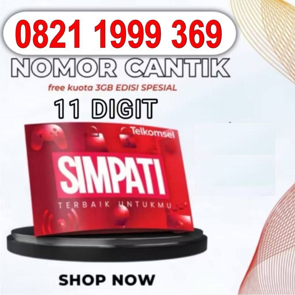 nomor cantik simpati 3gb 11digit angka 2222 369 8989 369