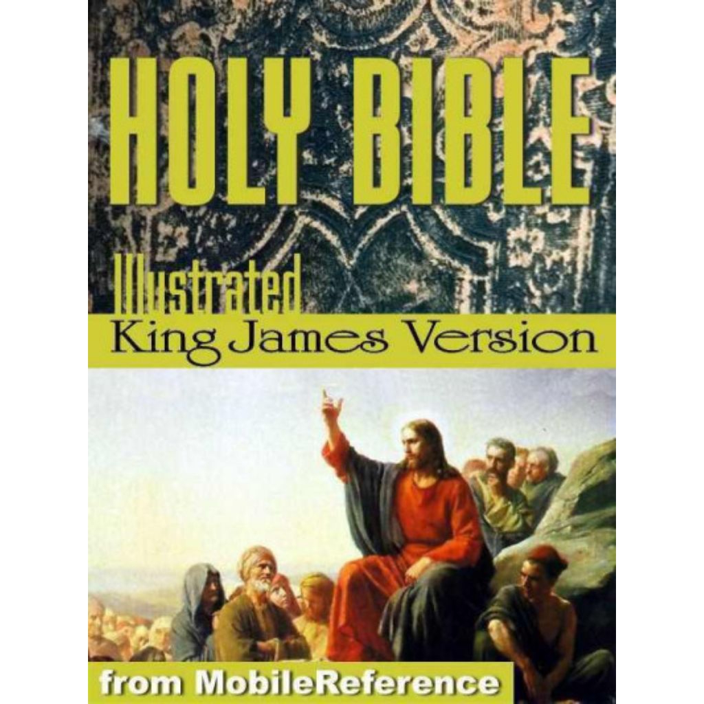 Book Holy Bible - The Illustrated King James Bible (KJV): The Old Testament, The New Testament, and 