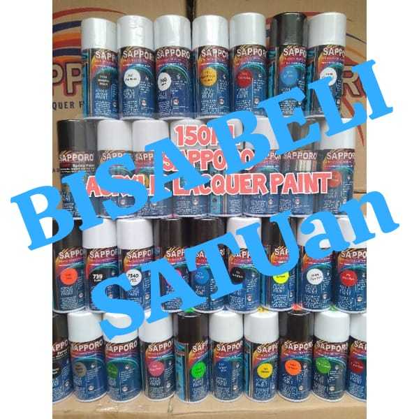 150ML pilok pilox cat semprot Saporo sapporo 150ml black  749 primer grey 768 774 dull black rose pi