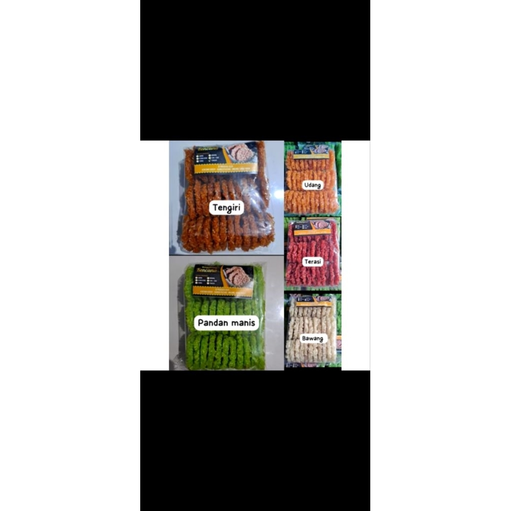 Rengginang mentah aneka rasa