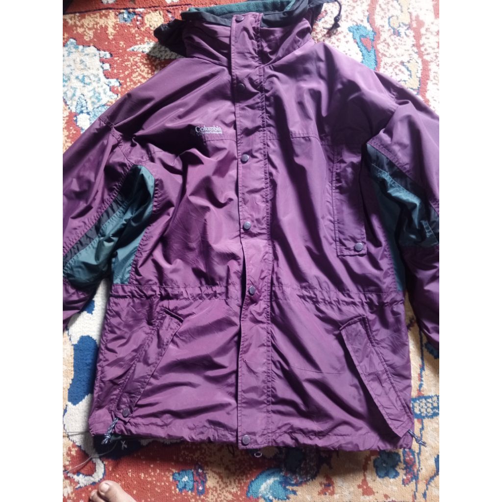 Jaket parka outdoor vintage columbia + inner polar size xl