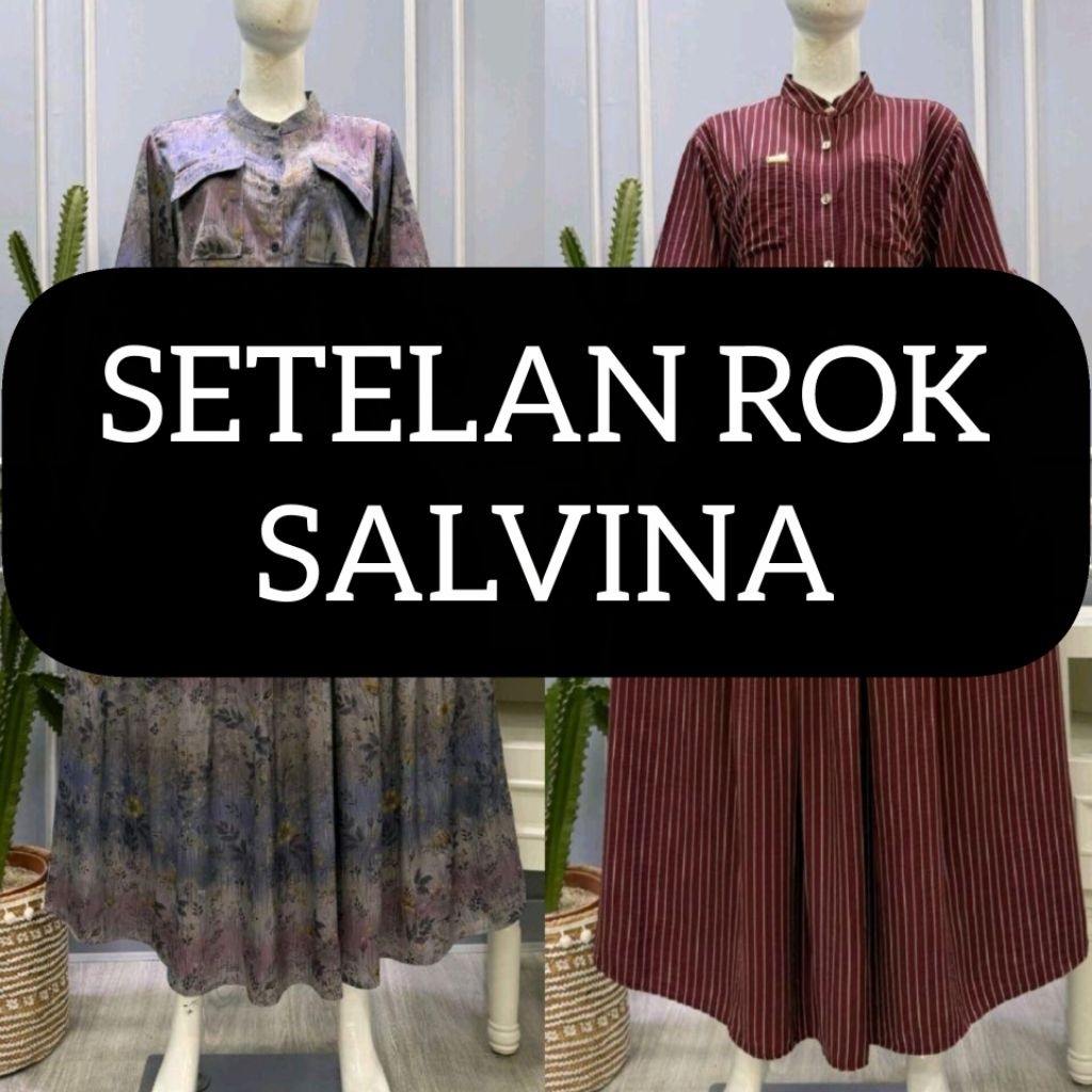salvina setelan Rok aneka bahan best seller