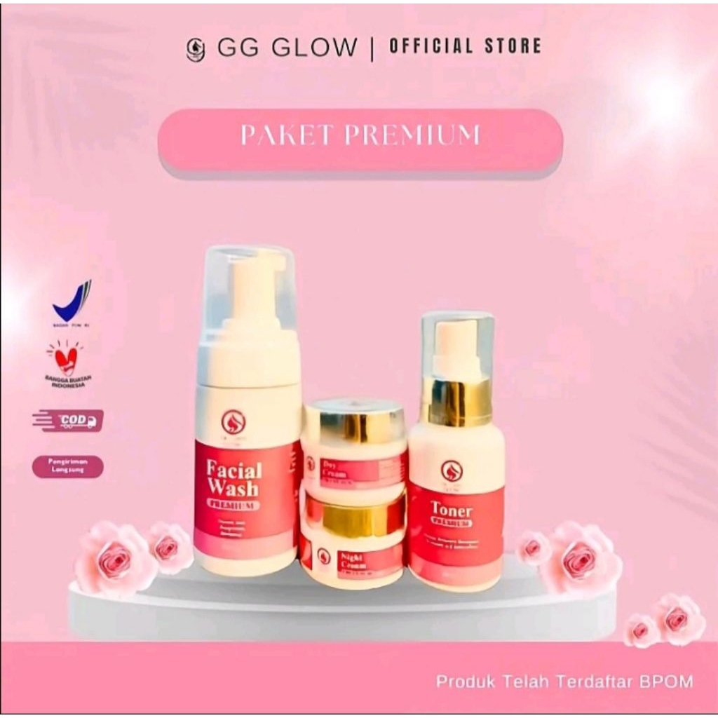 GG Glow Skincare Paket Premium (New Packaging)
