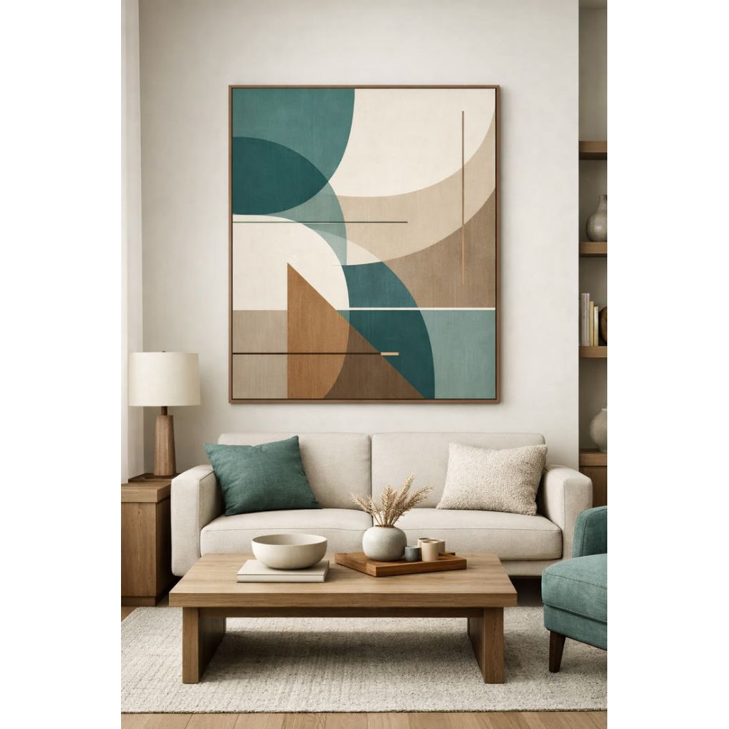 lukisan minimalis hiasan dinding ruang tamu kamar