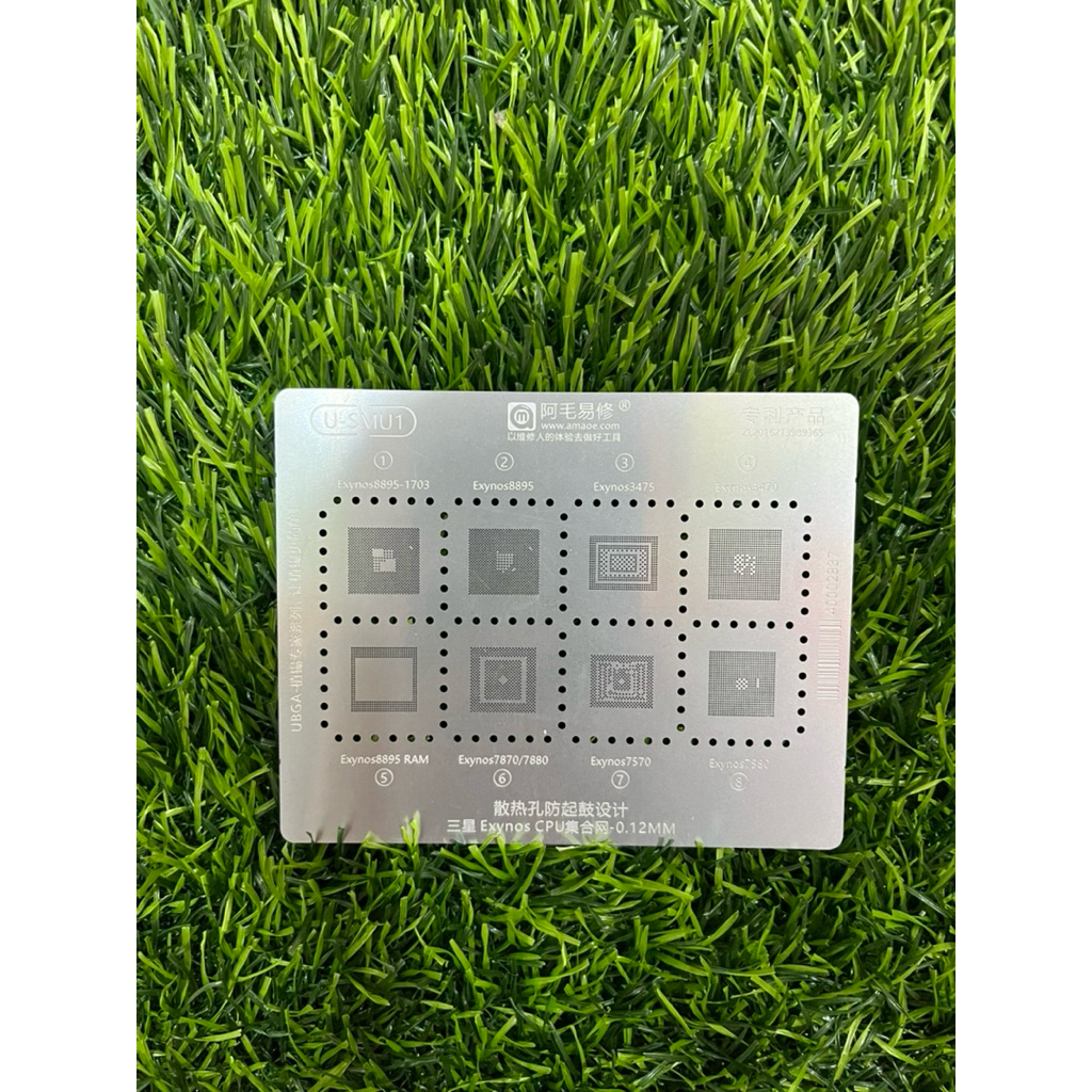 PLAT CETAKAN BGA AMAOE U-SMU1 ORIGINAL CETAKAN IC SAMSUNG / EXYNOS 8895 PLAT BGA IC TERMURAH