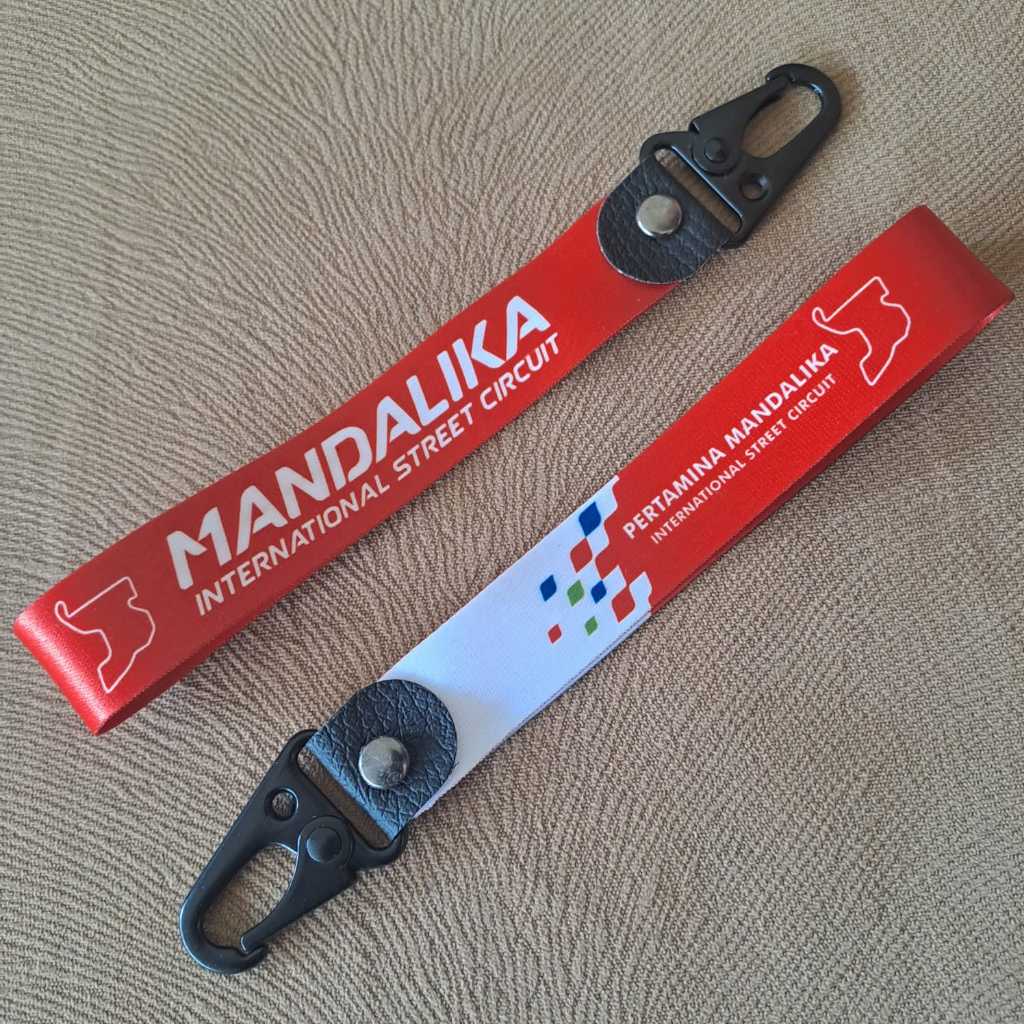 MANDALIKA Circuit Keychain | Gantungan Kunci Mandalika | Black Matte